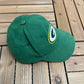 Green Bay Packers Embroidered Graphic Hat | Youth Strap Back | Vintage 2000s NFL Football Green Cap |