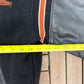 Harley Davidson Embroidered Graphic Jacket | Size Small | Vintage 1990s Black Varsity Bomber Jacket |