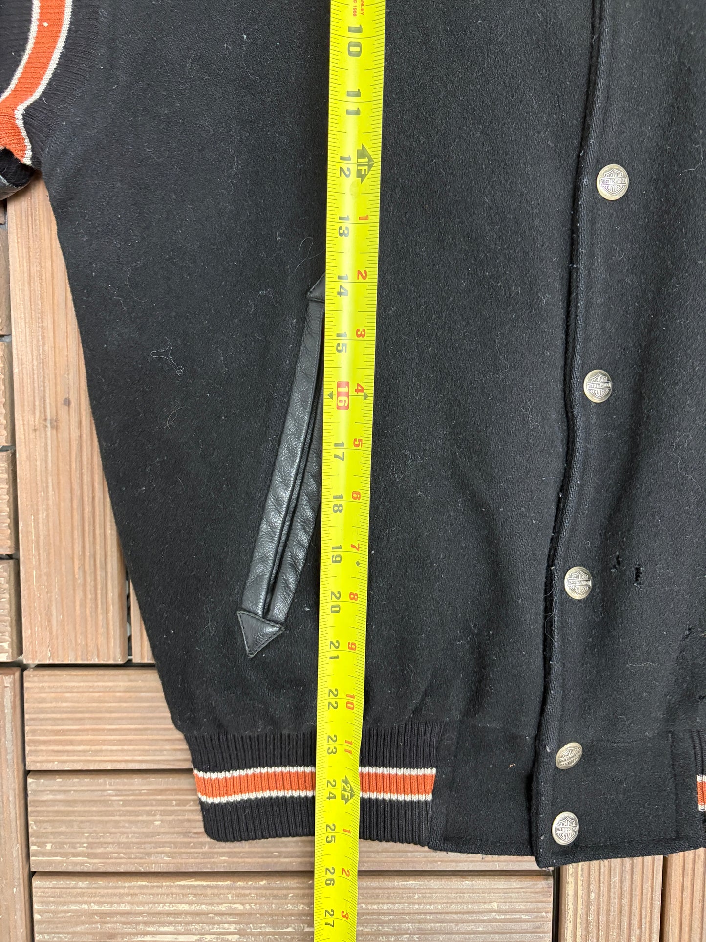 Harley Davidson Embroidered Graphic Jacket | Size Small | Vintage 1990s Black Varsity Bomber Jacket |