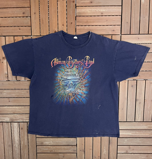 The Allman Brothers Band Graphic Tee | Size XX-Large | Vintage 2000s Rock Band Blue T-Shirt |