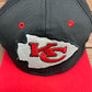 Kansas City Chiefs Embroidered Graphic Hat | Snap Back | Vintage 1990s NFL Football Black Cap |