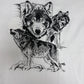 Wolfpack Scenic Graphic Tee | Size X-Large | Vintage 1990s Single Stitch Wolf Animal T-Shirt |