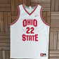 Ohio State Buckeyes Nike Basketball Jersey | Size X-Large | Vintage 1990s College White Jersey |