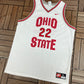 Ohio State Buckeyes Nike Basketball Jersey | Size X-Large | Vintage 1990s College White Jersey |