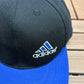 Adidas Small Embroidered Logo Graphic Hat | Snap Back | Vintage 1990s Branded Black Cap |