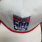 Indianapolis 500 Racing Graphic Hat | Snap Back | Vintage 1990s NASCAR Racing White Cap |