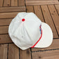 Indianapolis 500 Racing Graphic Hat | Snap Back | Vintage 1990s NASCAR Racing White Cap |