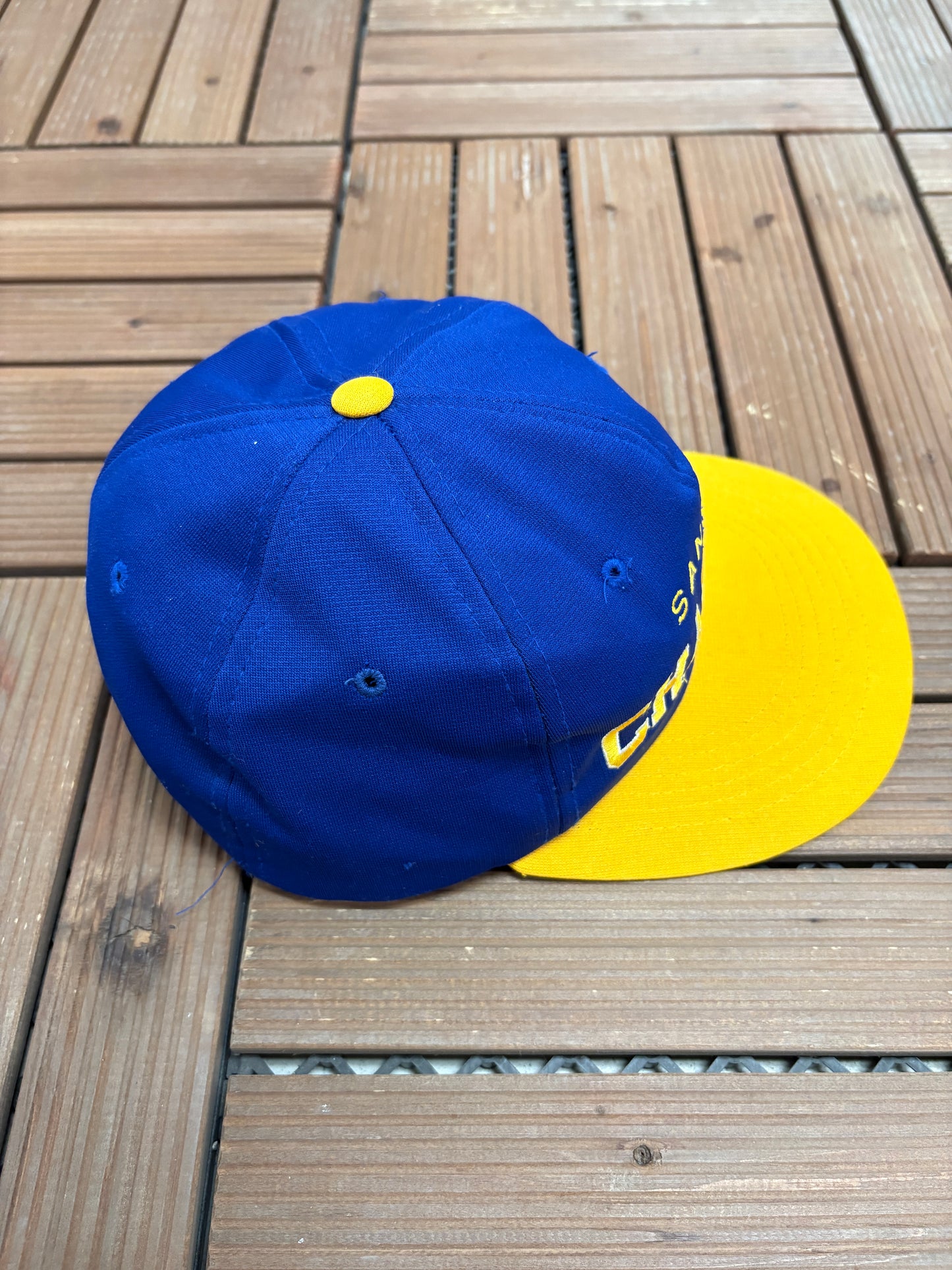 San Diego Chargers Embroidered Graphic Hat | Snap Back | Vintage 1990s NFL Football Blue Cap |