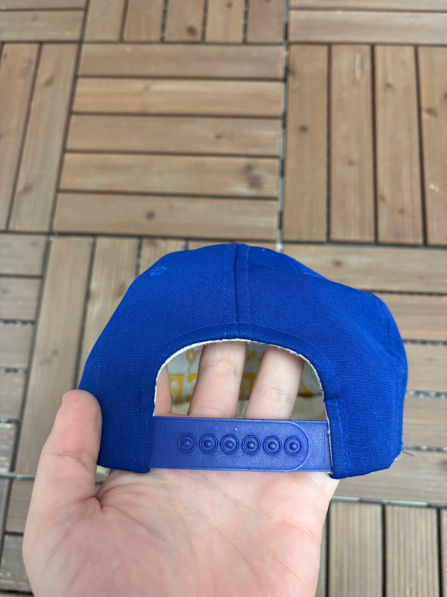 San Diego Chargers Embroidered Graphic Hat | Snap Back | Vintage 1990s NFL Football Blue Cap |