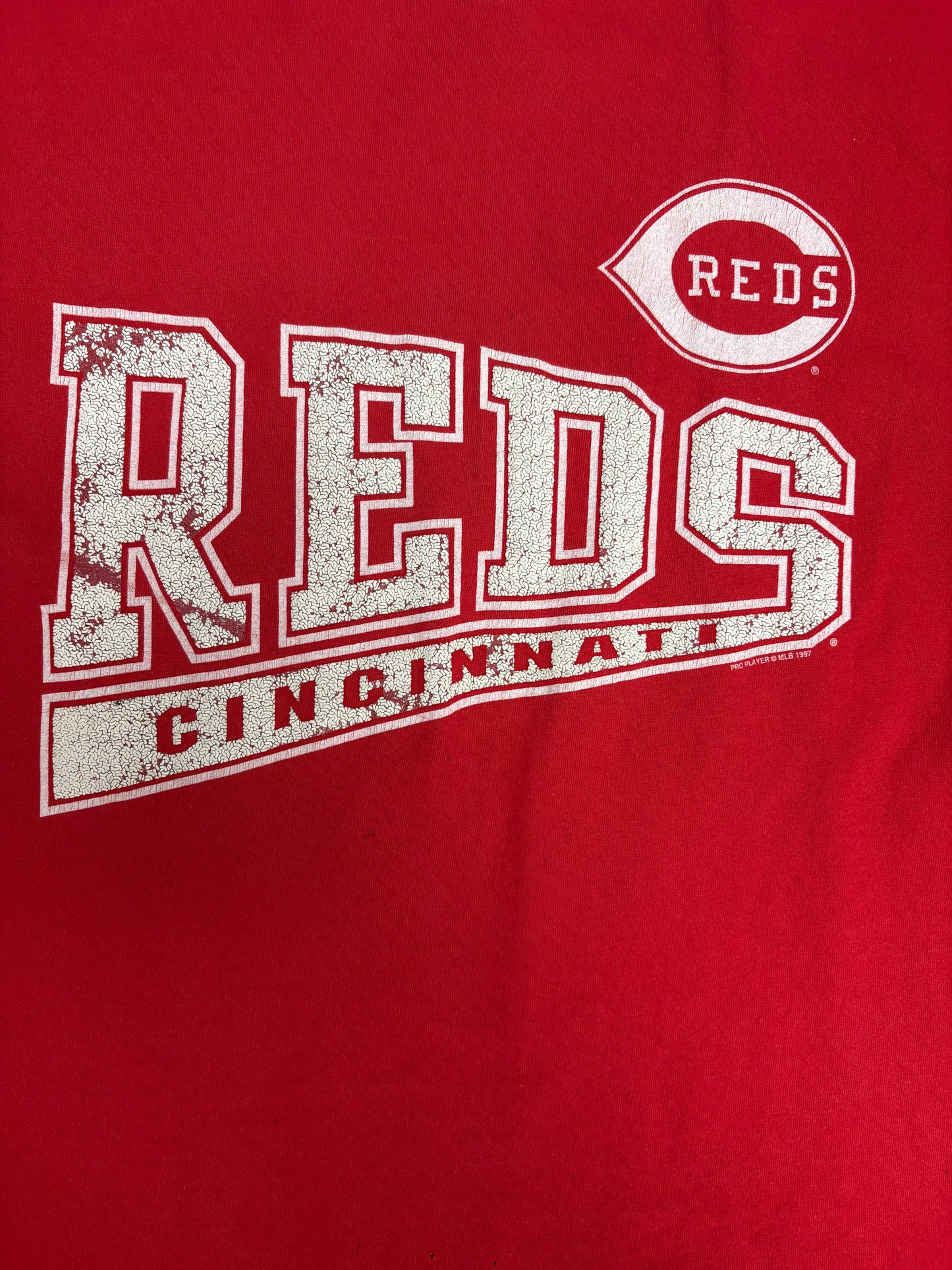 Cincinnati Reds Graphic Tee | Size X-Large | Vintage 1990s MLB Baseball Red T-Shirt |