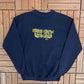 University of Pittsburgh Panthers Graphic Crewneck | Size Medium | Vintage 1990s College Blue Sweater |