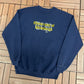 University of Pittsburgh Panthers Graphic Crewneck | Size Medium | Vintage 1990s College Blue Sweater |