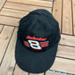 Dale Earnhardt Jr. Budweiser Graphic Hat | Metal Clasp | Vintage 2000s NASCAR Racing Black Cap |