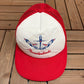 United States Air Force Thunderbirds Graphic Hat | Snap Back | Vintage 1990s White Trucker Cap |