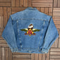 Tasmanian Devils Taz Denim Jacket | Size Medium  | Vintage 1990s Blue Jean Jacket |