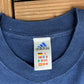 French Football Federation 2000 Graphic Tee | Size X-Large | Vintage 2000s Adidas Soccer Football Blue T-Shirt |