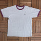 McCain Small Embroidered Logo Graphic Tee | Size XX-Large | Vintage 1990s Promotional Grey T-Shirt | Made in USA |