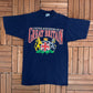 United Kingdom of Great Britain Graphic Tee | Size Medium | Vintage 1990s Tourist Blue T-Shirt | Made in USA |