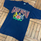 United Kingdom of Great Britain Graphic Tee | Size Medium | Vintage 1990s Tourist Blue T-Shirt | Made in USA |