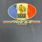 French Football Federation 2000 Graphic Tee | Size X-Large | Vintage 2000s Adidas Soccer Football Blue T-Shirt |