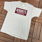 Hershey's Milk Chocolate Graphic Tee | Size X-Large | Vintage 1990s Candy Promotional Grey T-Shirt | Made in USA |