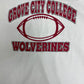 Grove City College Wolverines Football Graphic Tee | Size XX-Large | Vintage 1990s College Sports White T-Shirt | Free Shipping to USA|