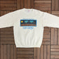 San Diego Pacific Oasis Graphic Crewneck | Size X-Large | Vintage 1990s Tourist White Sweater |