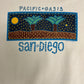 San Diego Pacific Oasis Graphic Crewneck | Size X-Large | Vintage 1990s Tourist White Sweater |