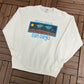 San Diego Pacific Oasis Graphic Crewneck | Size X-Large | Vintage 1990s Tourist White Sweater |