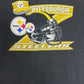 Pittsburgh Steelers Graphic Tee | Size Medium | Vintage 2000s NFL Football Black T-Shirt |
