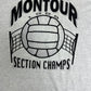 Montour Volleyball Section Champs 1998 Graphic Tee | Size X-Large | Vintage 1990s Promotional Grey T-Shirt |