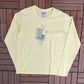 Nike Graphic Tee | Size Large | Vintage 2000s Nike Silver Tag Long Sleeve Yellow T-Shirt | Made in Mexico | Free Shipping to USA |