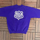 Roca Authentic Graphic Crewneck | Size XX-Large | Vintage 1980s Branded Promotional Purple Sweatshirt |