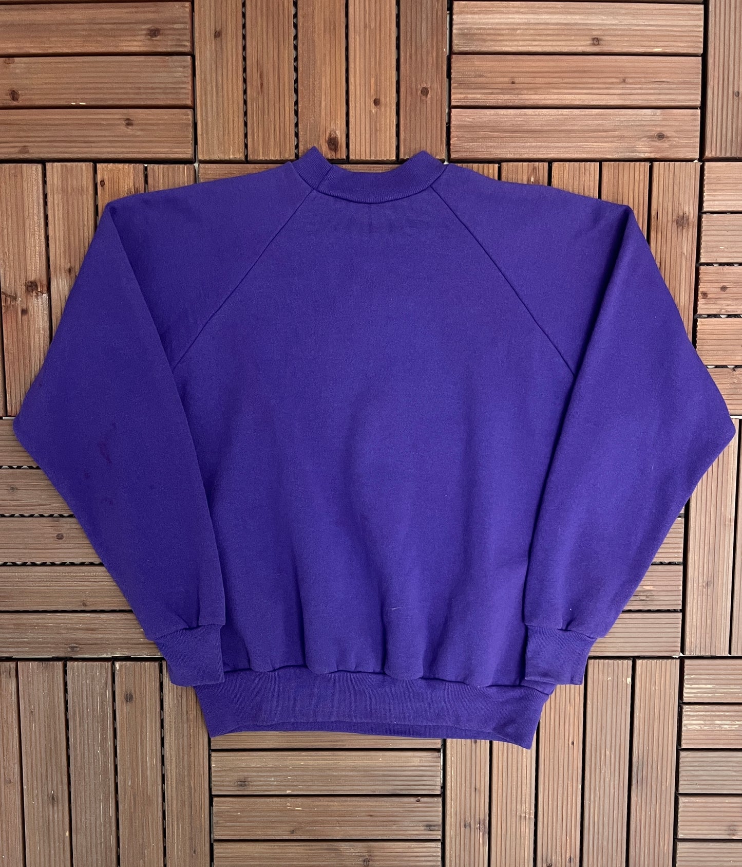 Roca Authentic Graphic Crewneck | Size XX-Large | Vintage 1980s Branded Promotional Purple Sweatshirt |