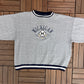 Michigan Wolverines Embroidered Graphic Crewneck | Size X-Large | Vintage 1990s College Sports Grey Sweater | Free Shipping to USA |