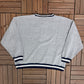 Michigan Wolverines Embroidered Graphic Crewneck | Size X-Large | Vintage 1990s College Sports Grey Sweater | Free Shipping to USA |