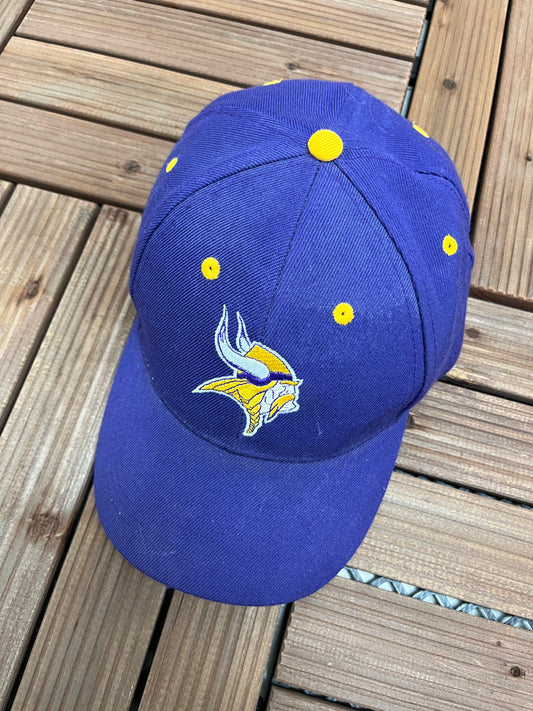 Minnesota Vikings Embroidered Graphic Hat | One Size Fits All With Snap Back | Vintage 2000s NFL Football Purple Cap | Free Shipping to USA|