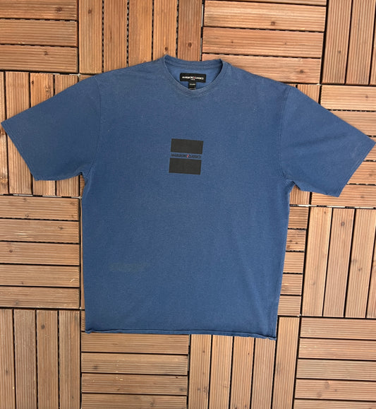 Marlboro Classics Cigarettes Graphic Tee | Size Large | Vintage 1990s Cigarettes Promotional Blue T-Shirt | Free Shipping to USA |