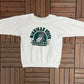 Michigan State Spartans Graphic Crewneck | Size Large | Vintage 1980s Made in USA College White Sweater |