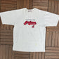 Cleveland Indians Embroidered Graphic Tee | Size 2X-Large | Vintage 1990s MLB Baseball Grey T-Shirt | Made in Canada | Free Shipping to USA|