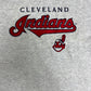 Cleveland Indians Embroidered Graphic Tee | Size 2X-Large | Vintage 1990s MLB Baseball Grey T-Shirt | Made in Canada | Free Shipping to USA|