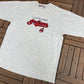 Cleveland Indians Embroidered Graphic Tee | Size 2X-Large | Vintage 1990s MLB Baseball Grey T-Shirt | Made in Canada | Free Shipping to USA|