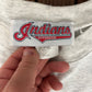 Cleveland Indians Embroidered Graphic Tee | Size 2X-Large | Vintage 1990s MLB Baseball Grey T-Shirt | Made in Canada | Free Shipping to USA|