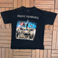 Iron Maiden A Matter Of Life And Death Graphic Tee | Size Large | Retro Heavy Metal Music Black T-Shirt |