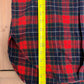 Pendleton Pure Virgin Wool Grey Flannel Shirt | Size Large | Vintage 1990s Red Button Down | Made in USA |