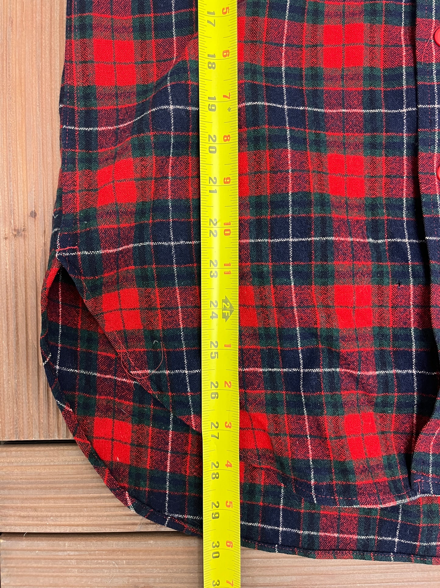 Pendleton Pure Virgin Wool Grey Flannel Shirt | Size Large | Vintage 1990s Red Button Down | Made in USA |