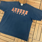 Auburn Tigers Spell Out Graphic Tee | Size X-Large | Vintage 2000s College Sports Blue T-Shirt | Free Shipping to USA |