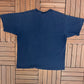 Auburn Tigers Spell Out Graphic Tee | Size X-Large | Vintage 2000s College Sports Blue T-Shirt | Free Shipping to USA |