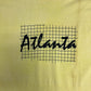 Atlanta Spell Out Graphic Tee | Size X-Large | Vintage 1990s Made in USA Yellow T-Shirt |