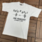 Rock N' Roll Loma Prieta Earthquake San Francisco 1989 Graphic Tee | Size Medium | Vintage 1980s Promotional Single Stitch White T-Shirt |
